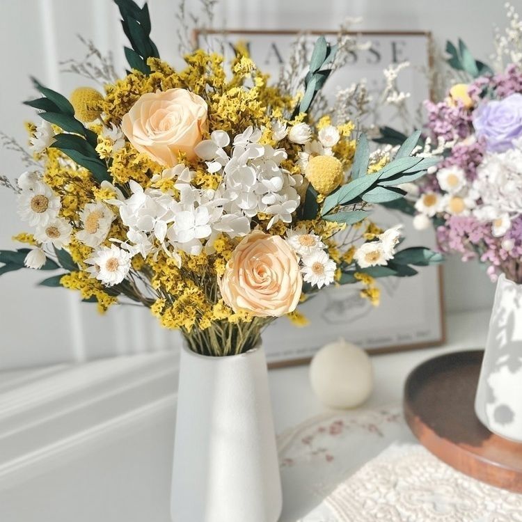 Dried Flower Bouquet Centerpiece
