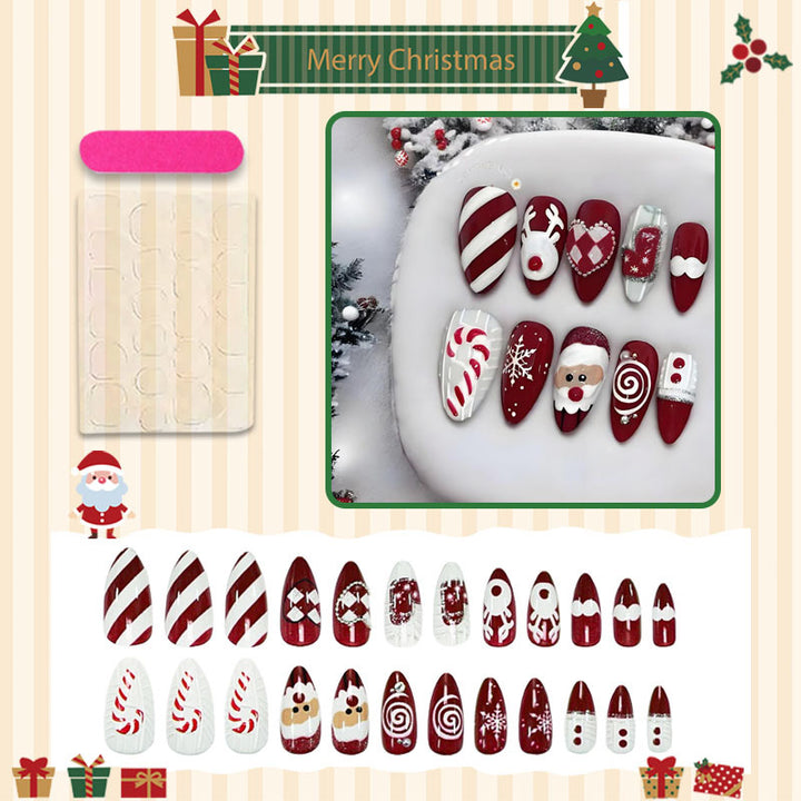Christmas artificial fingernails Kalsten