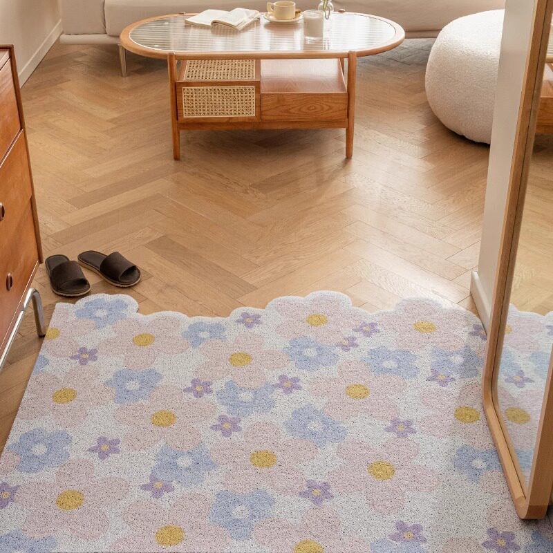 Floral Patterned Decorative Area Mat