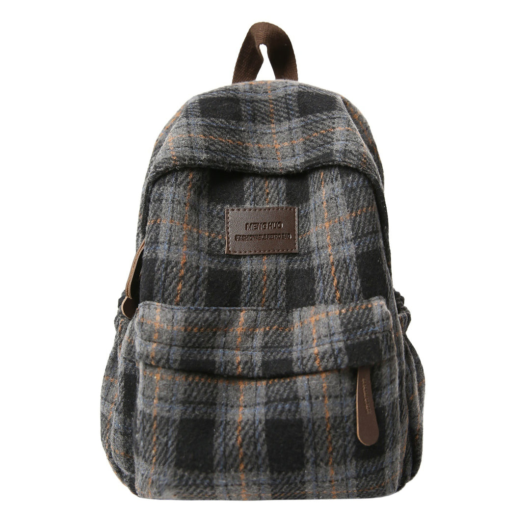 Cozy Plaid Backpack Kalsten