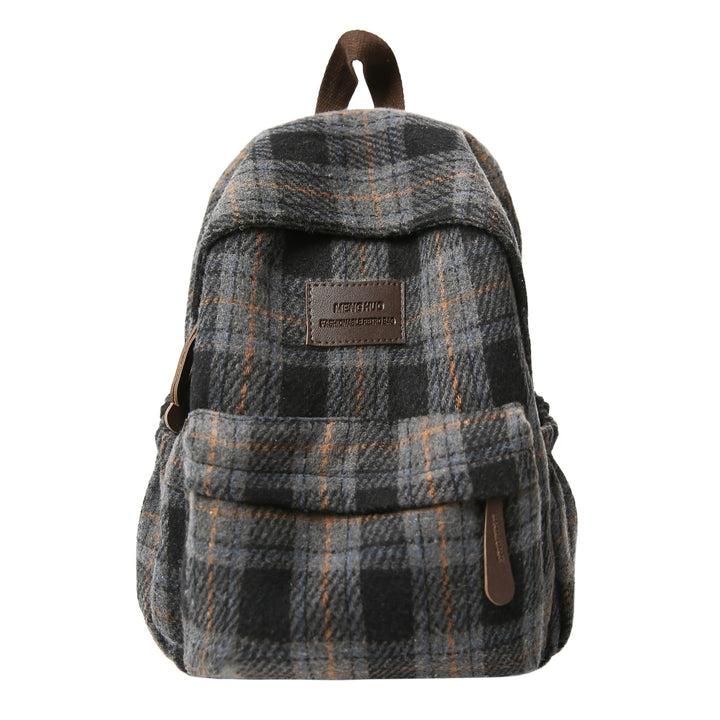 Cozy Plaid Backpack Kalsten