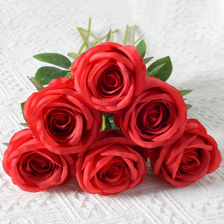 Decorative Silk Rose Accent