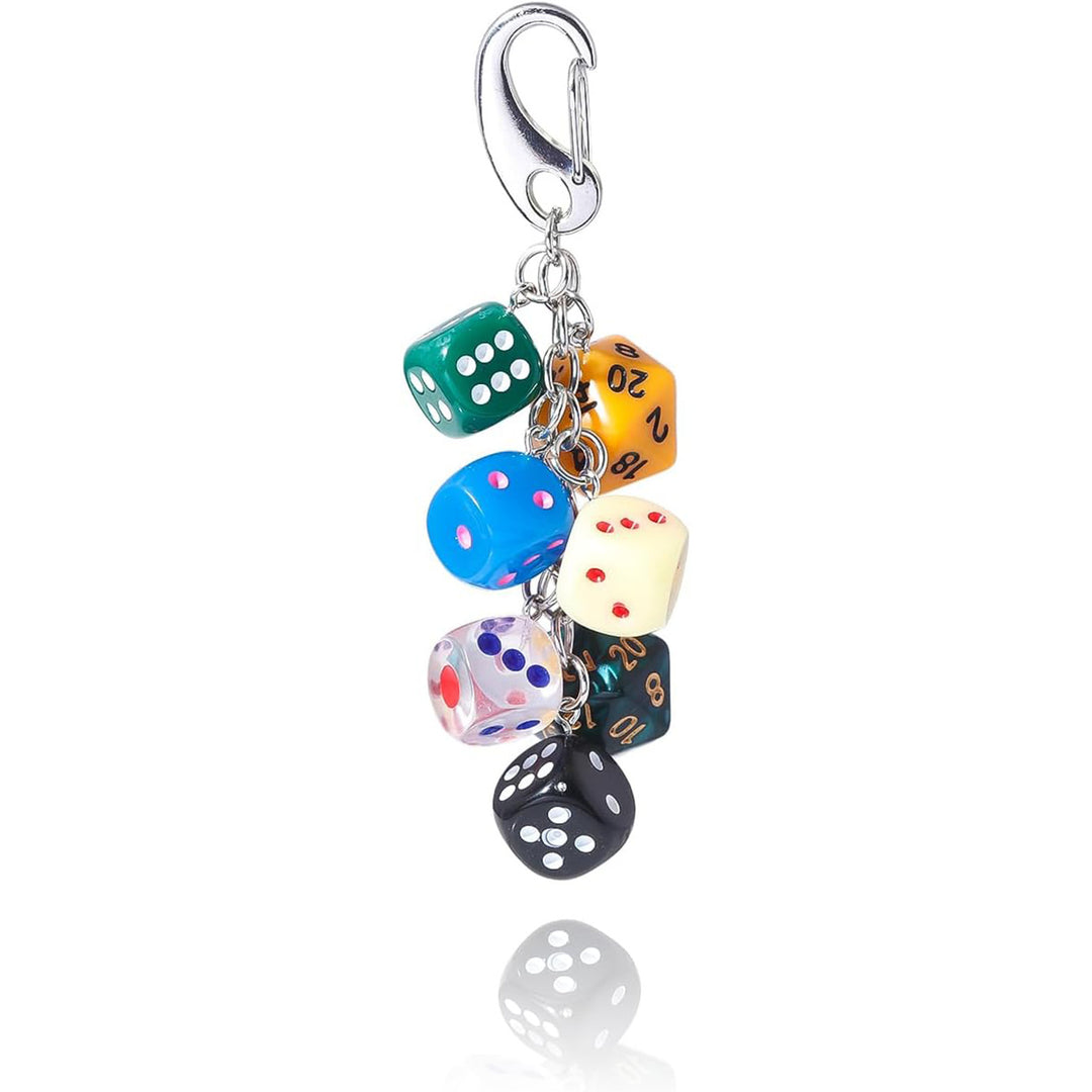 Keychain with Colorful Dice Kalsten