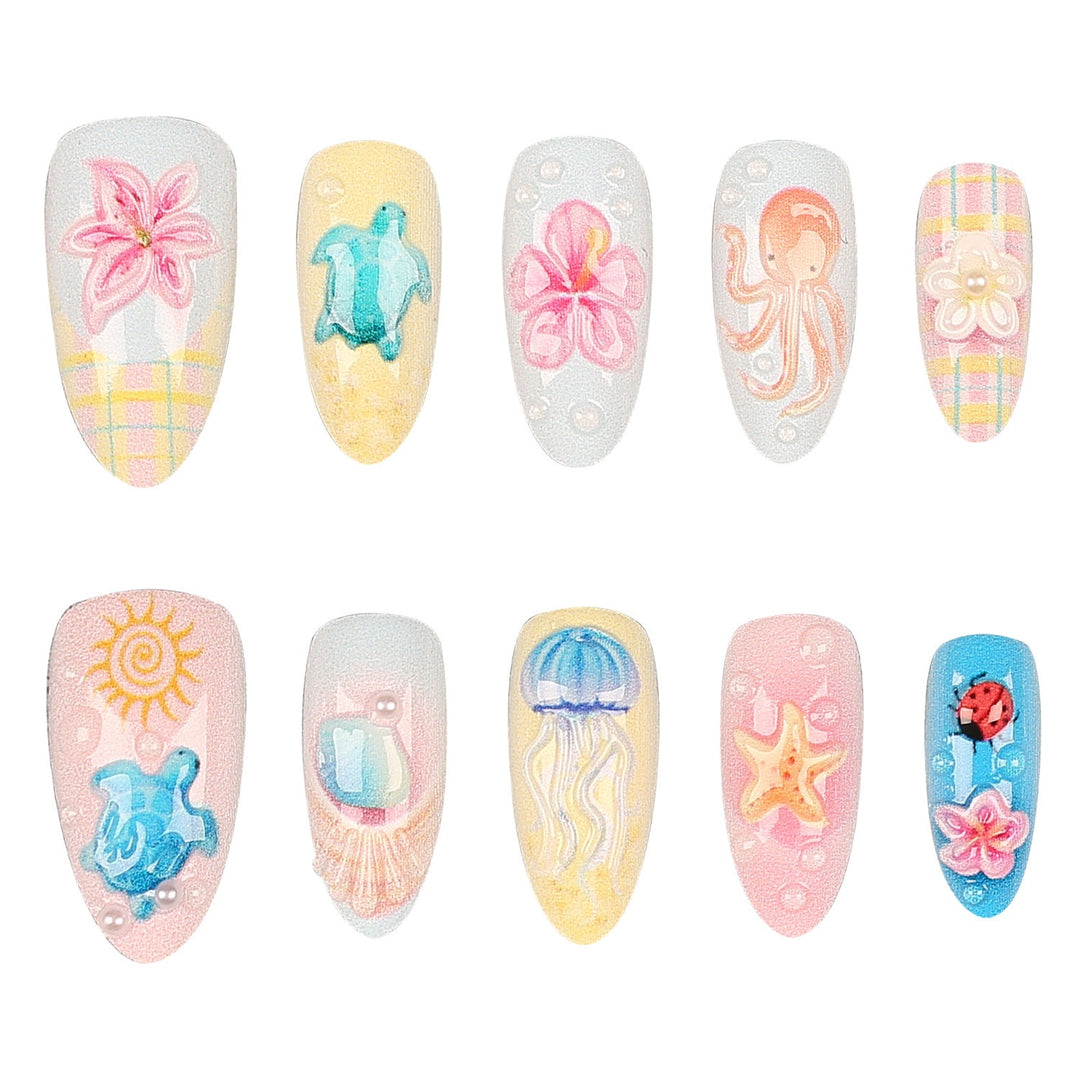 Themed Press-On Nail Art Set