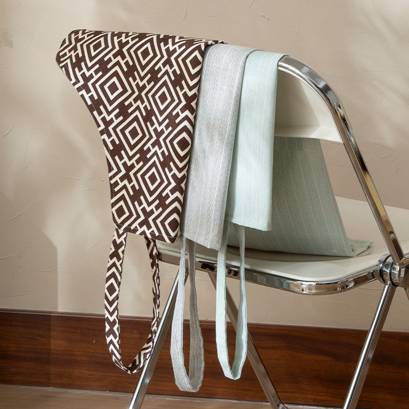Cotton-linen cooking apron with pocket and adjustable neck strap Kalsten
