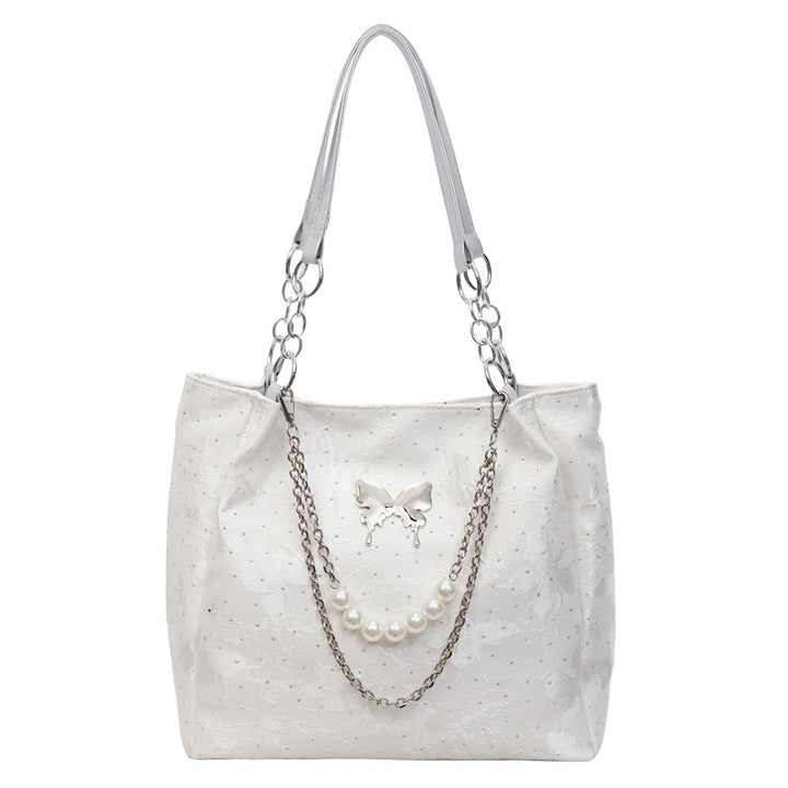 Elegant Pearl-Detail Handbag Kalsten