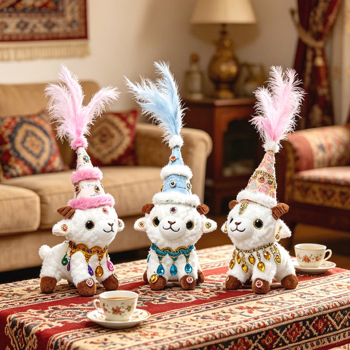 Jewel-Embellished Plush Lamb Collectible Kalsten