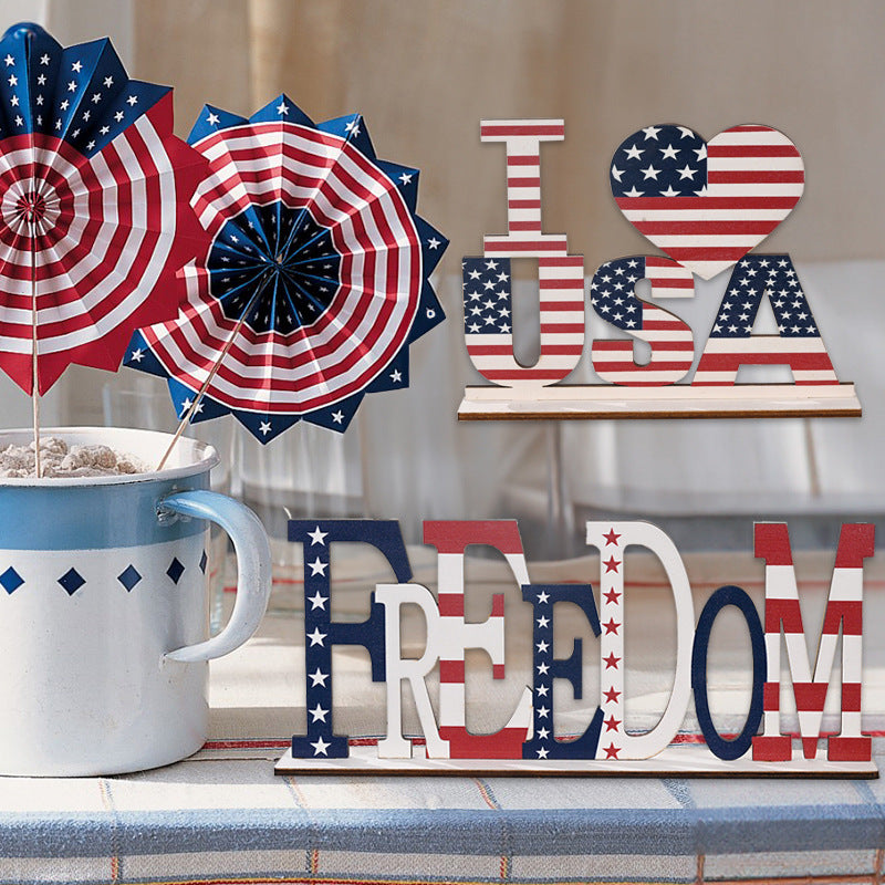 Home Decor Freedom Letter Sculpture