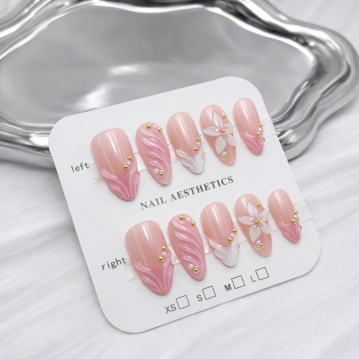 Elegant Floral Nail Set Kalsten