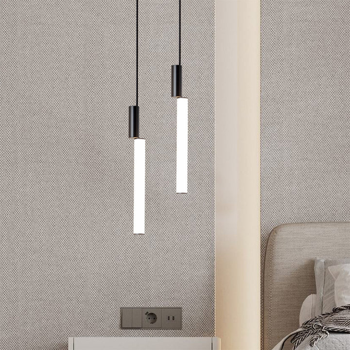 Modern Minimalist Pendant Light with Dual Tubes