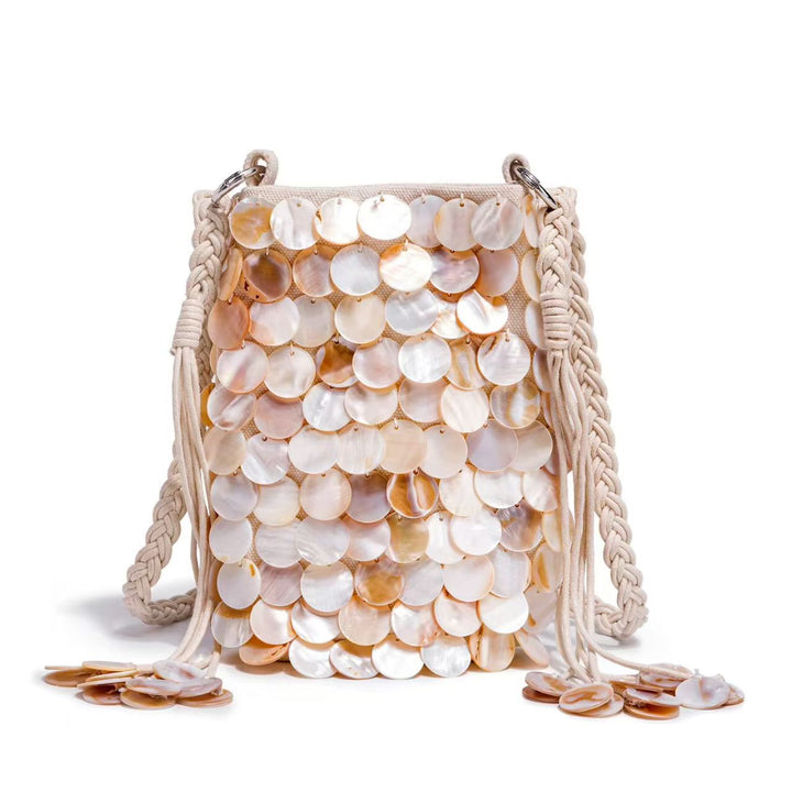 Elegant Shell-Embellished Crossbody Bag Kalsten