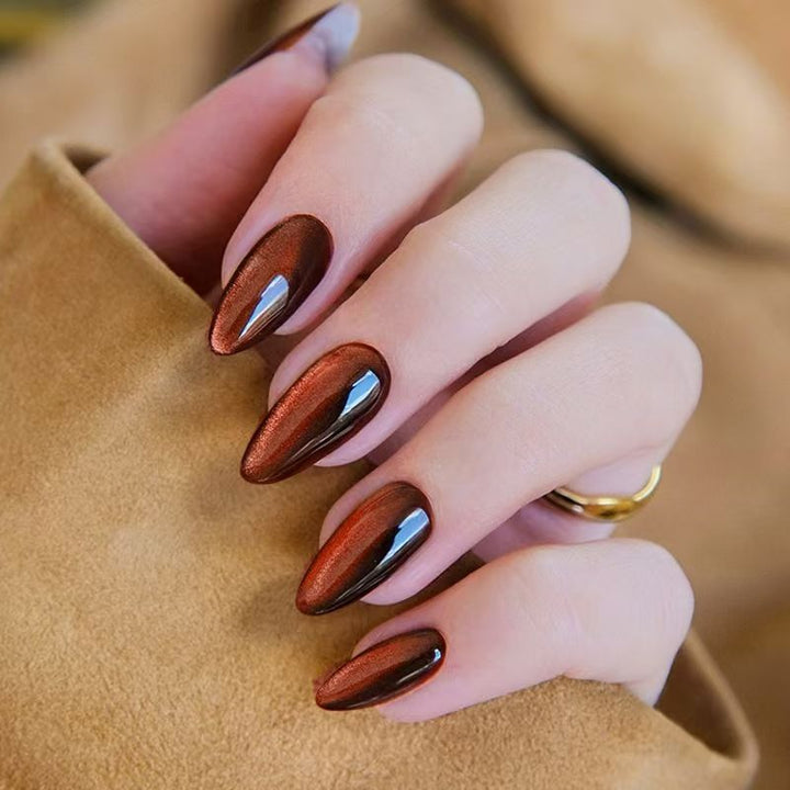 Chic Almond-Shaped Press-On Nail Set Kalsten