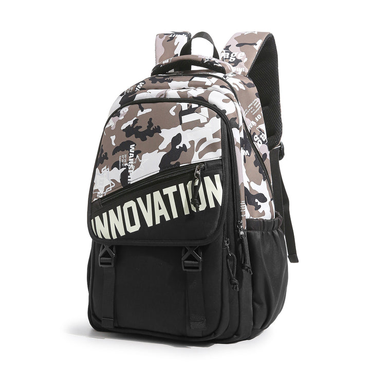 Durable Multi-Compartment Backpack with Plush Keychain Kalsten