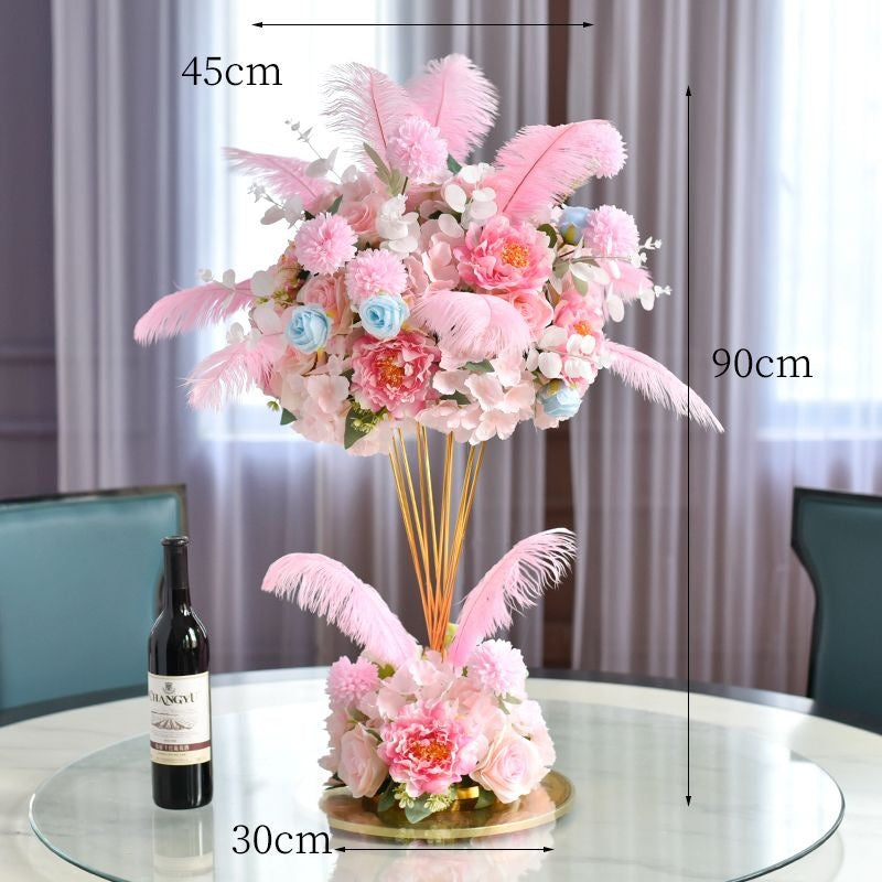 Elegant Floral Centerpiece Sculpture