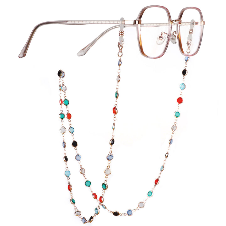 Gemstone-Accented Eyewear Chain Kalsten