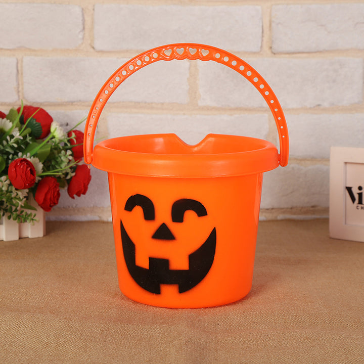 Halloween Themed Pumpkin Trick-or-Treat Bucket Kalsten