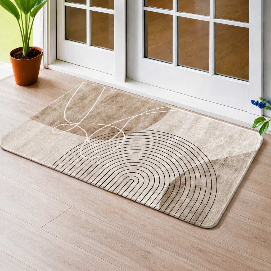 Modern Abstract Bathroom Rug Kalsten