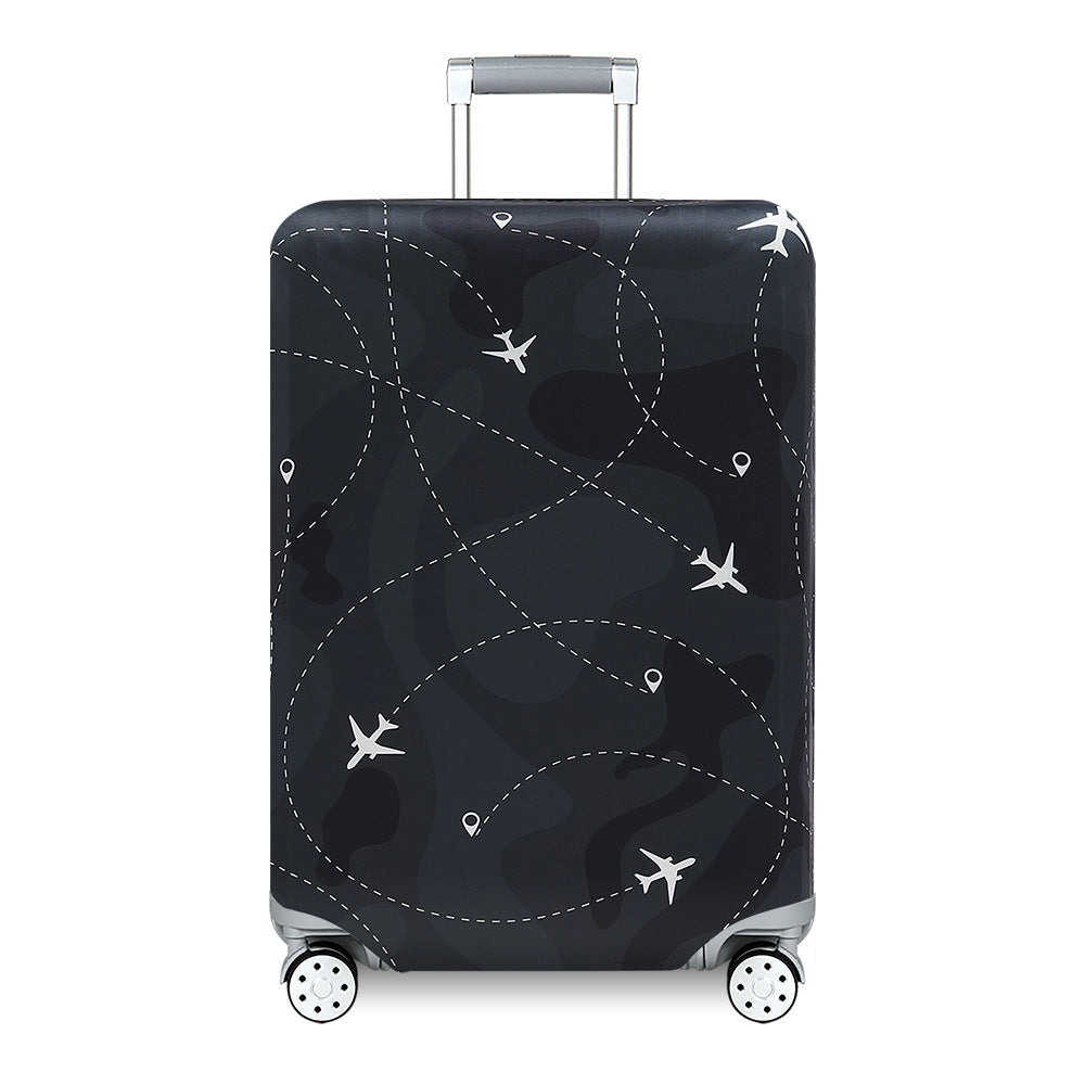 Unisex hard-shell travel suitcase with artistic landscape design Kalsten