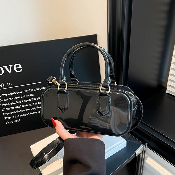Glossy Patent Leather Handbag