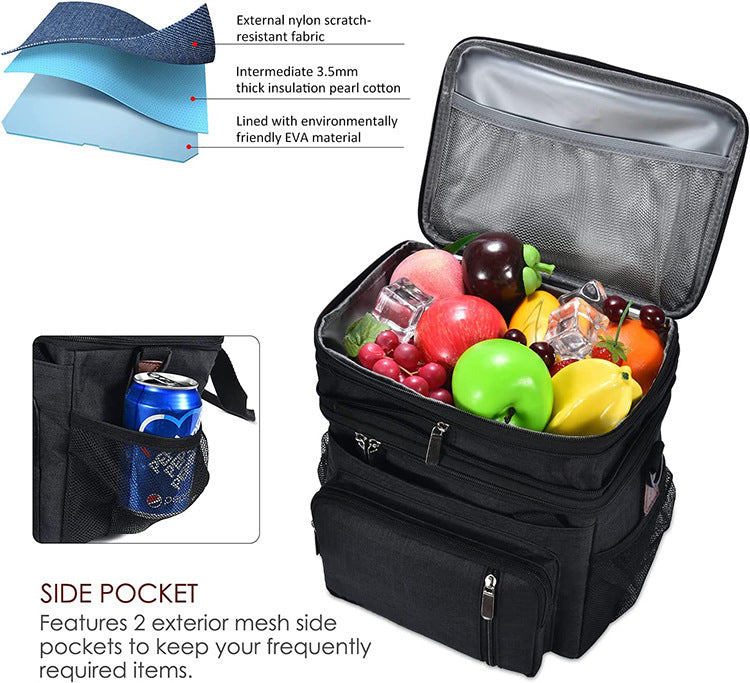 Insulated Multi-Compartment Food Delivery Backpack Kalsten