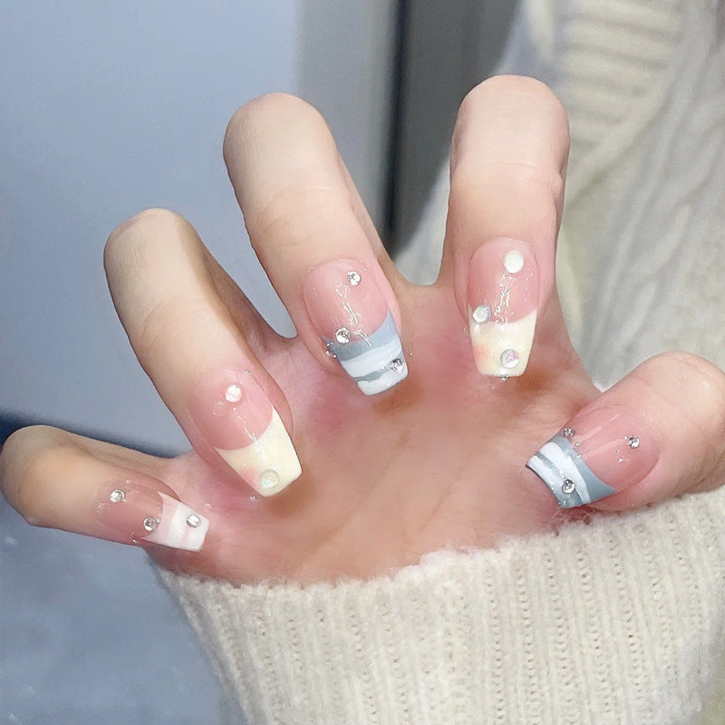 Iridescent Press-On Nail Set Kalsten