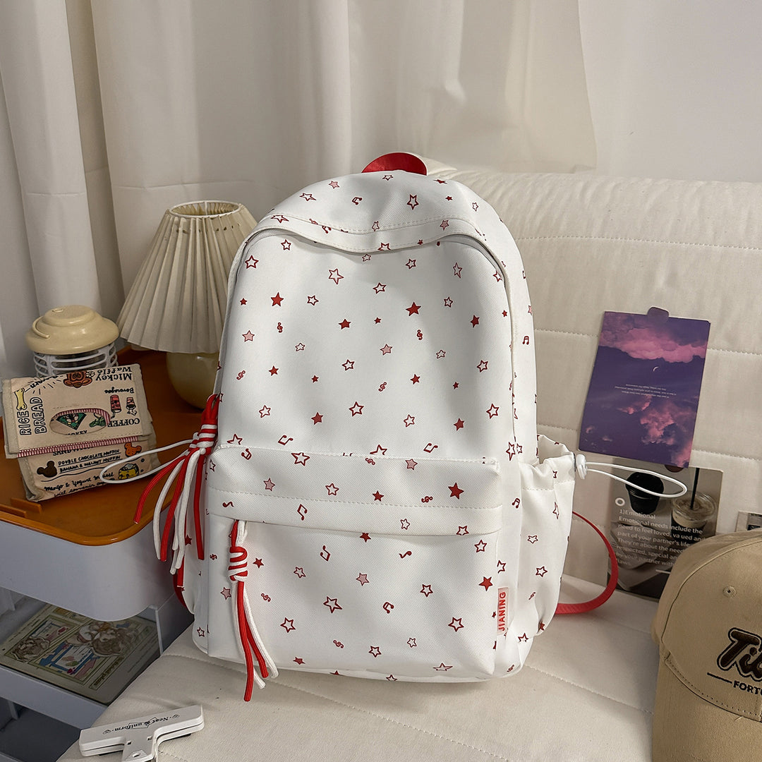 Fashionable backpack with colorful star pattern Kalsten