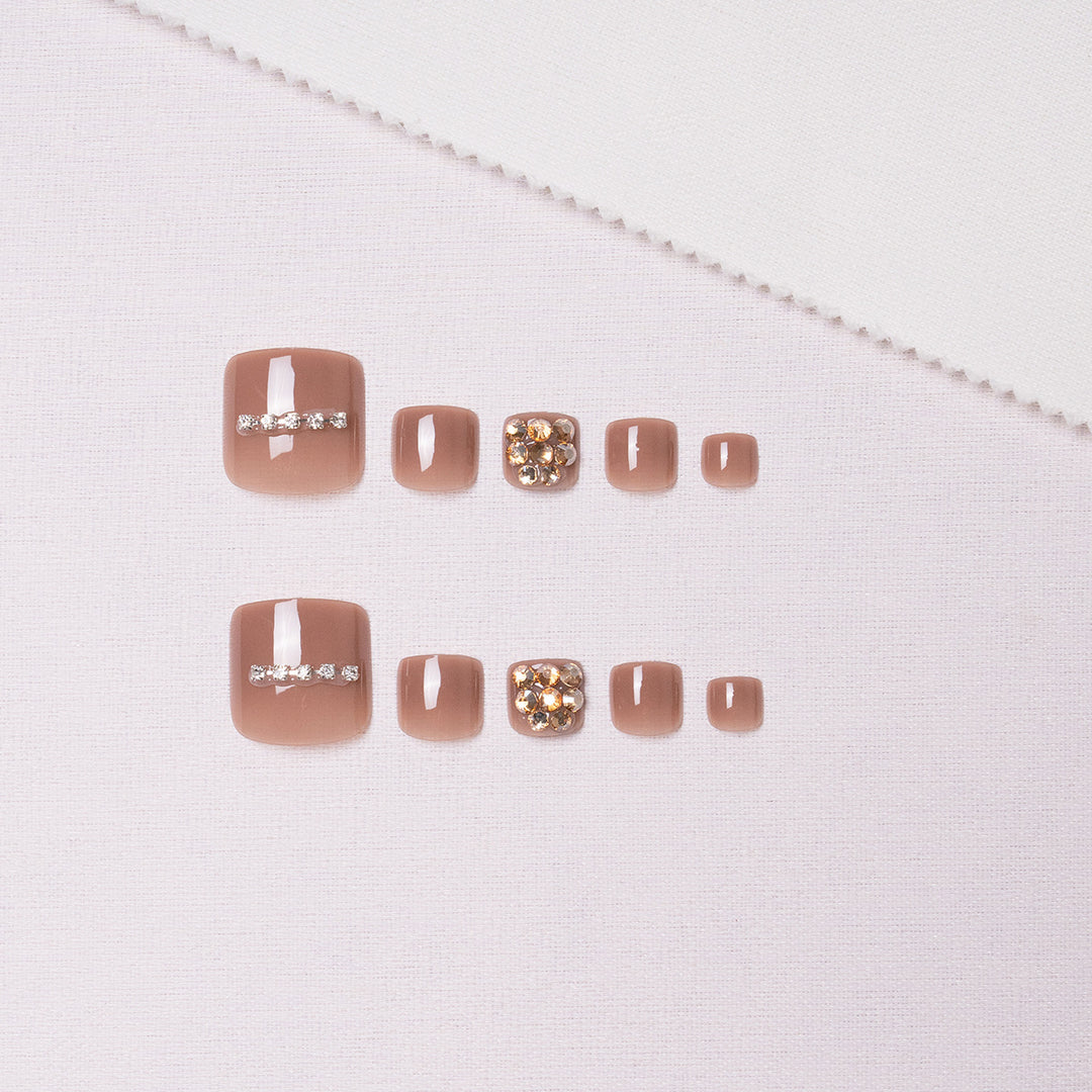 Decorative Rhinestone Pedicure Nail Art  1791110396