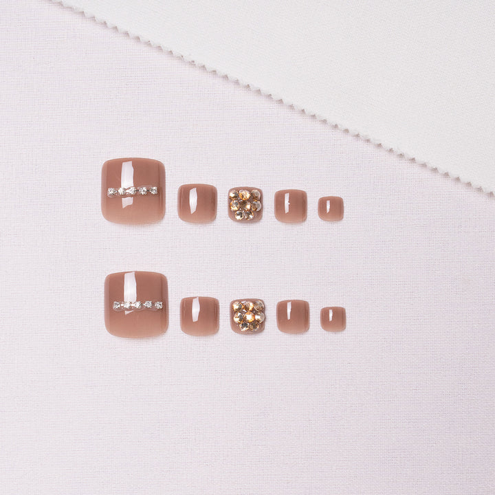 Decorative Rhinestone Pedicure Nail Art  1791110396
