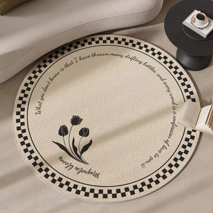 Artistic Round Area Mat Kalsten