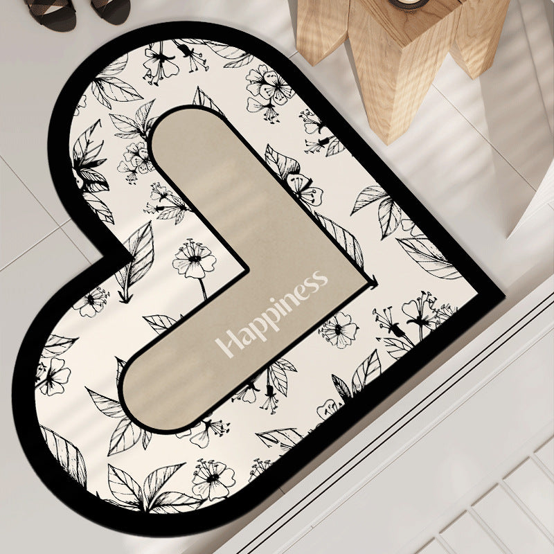Heart-Shaped Decorative Mat