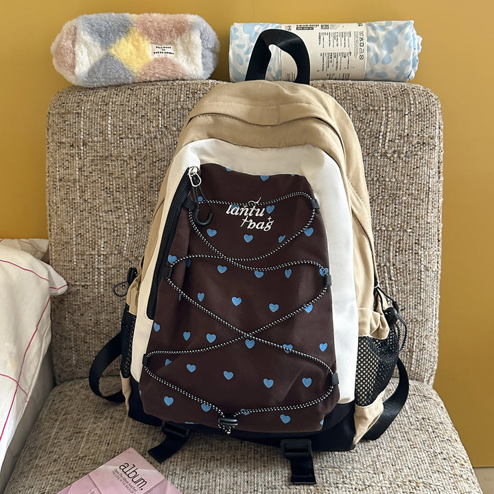 Cute Star-Embellished Casual Backpack Kalsten