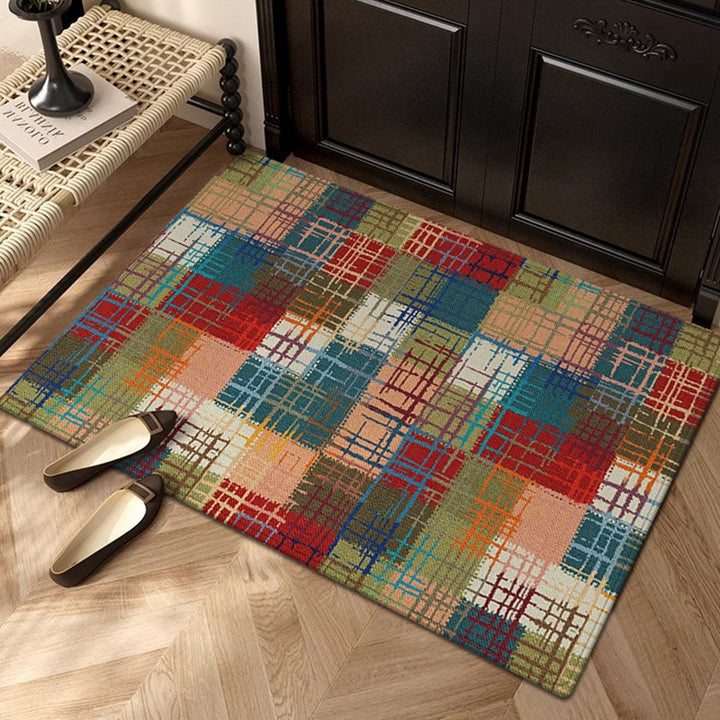 Colorful Checkered Entry Mat