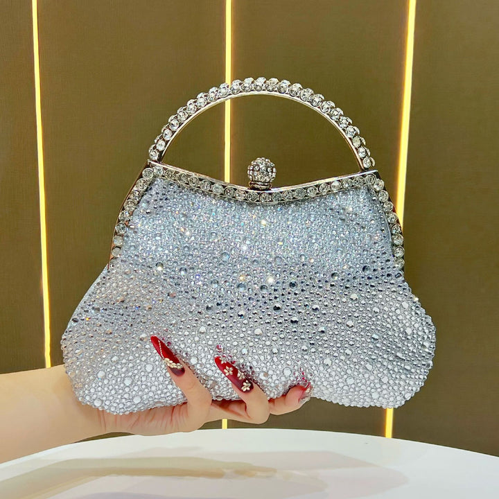 Exquisite Rhinestone-Studded Evening Handbag
