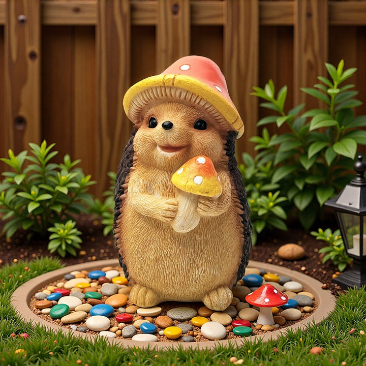 Cute hedgehog sculpture with fruit bowl Kalsten