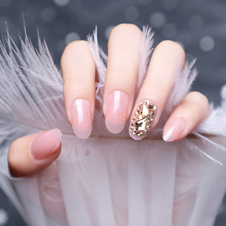 Crystal-Embellished Press-On Nails
