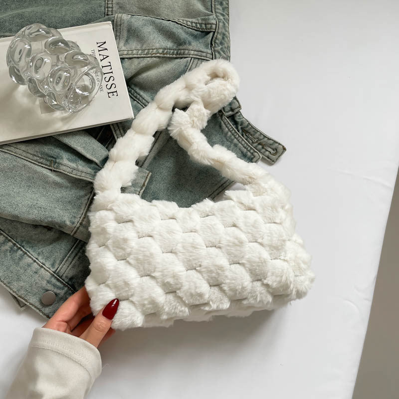 Cozy Textured Plush Handbag Kalsten