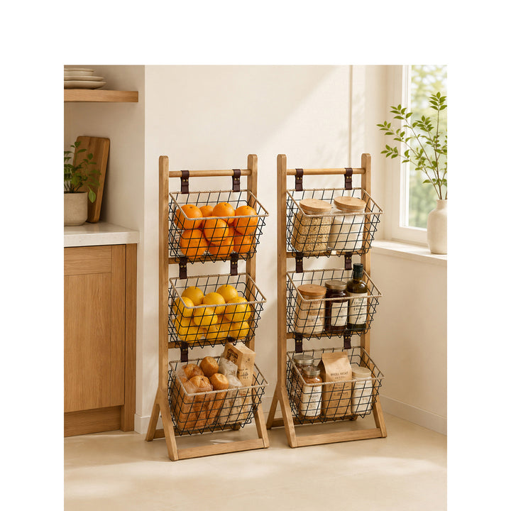 Multifunctional Wire Basket Stand Kalsten