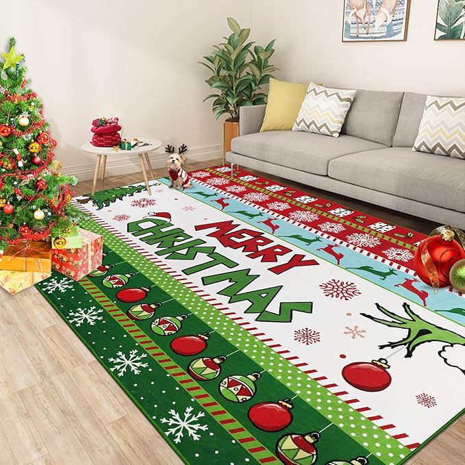 Festive Holiday Area Rug Kalsten