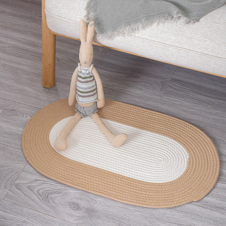 Round Jute Rug with Fringes Kalsten