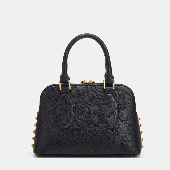 Chic Structured Handbag with Studded Detail