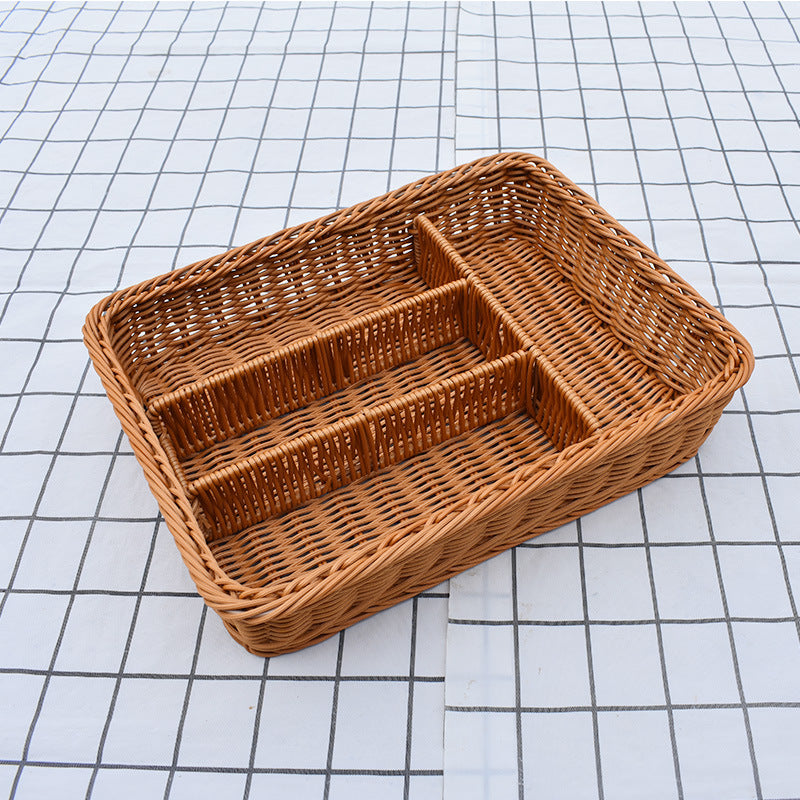 Multi-Compartment Woven Organizer Tray Kalsten