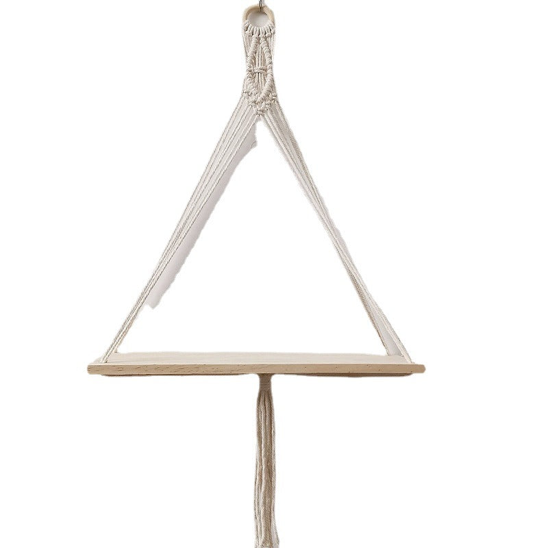 Macramé Wall-Mounted Decorative Shelf Kalsten