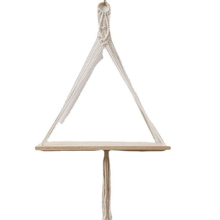 Macramé Wall-Mounted Decorative Shelf Kalsten