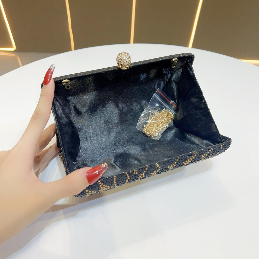 Rhinestone-Embellished Clutch