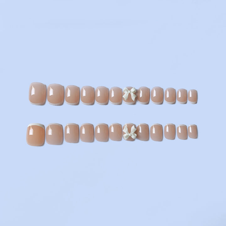 Decorative Nail Art Set with Bow Accents