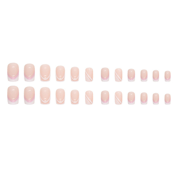 Elegant French Tip Acrylic Nail Design Kalsten