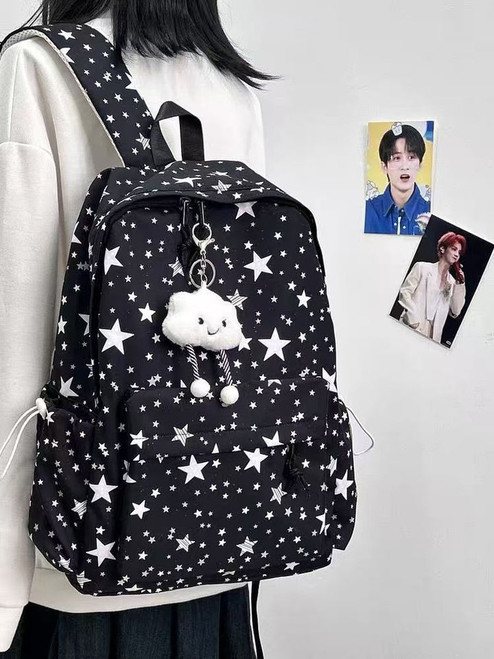 Backpack with Sparkling Star Motif and Charming Pendant Kalsten