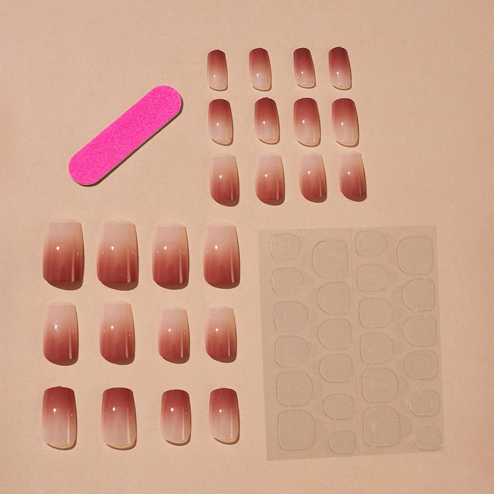 Artificial Nail Set with Elegant Ombre Effect Kalsten