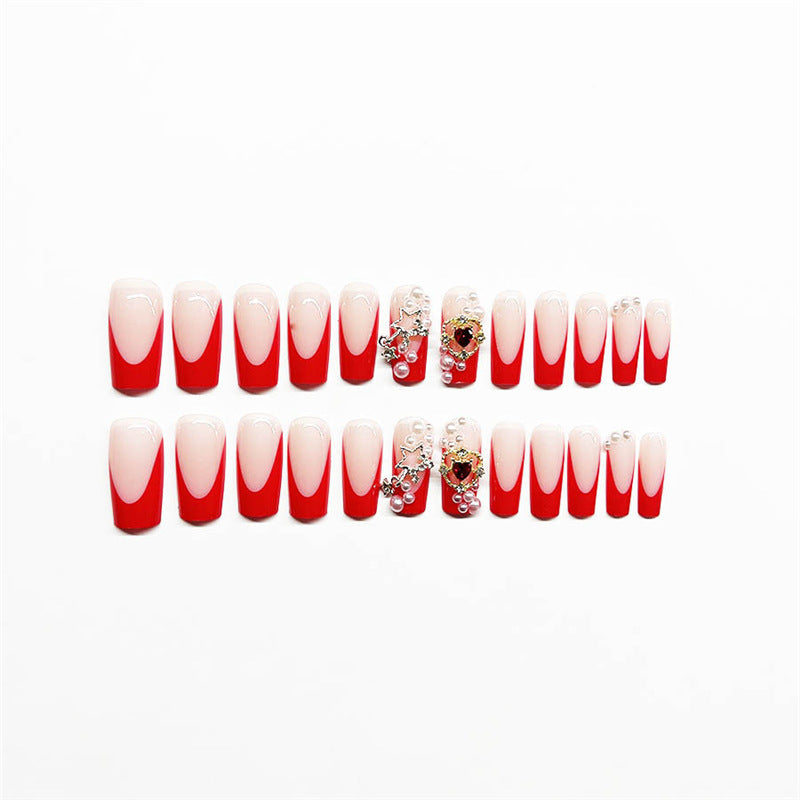 Decorative Pearl Accented Press-On Nails Kalsten