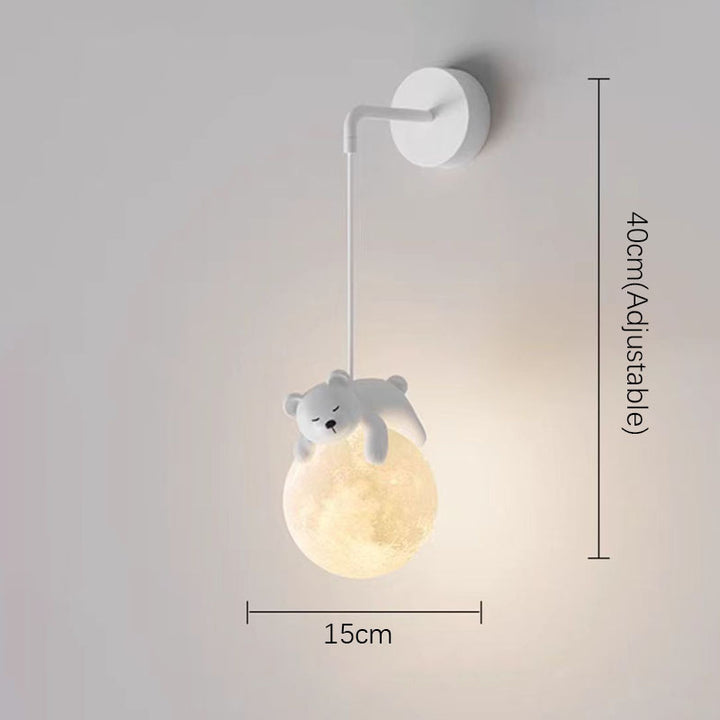 Hanging Moon and Rabbit Pendant Light